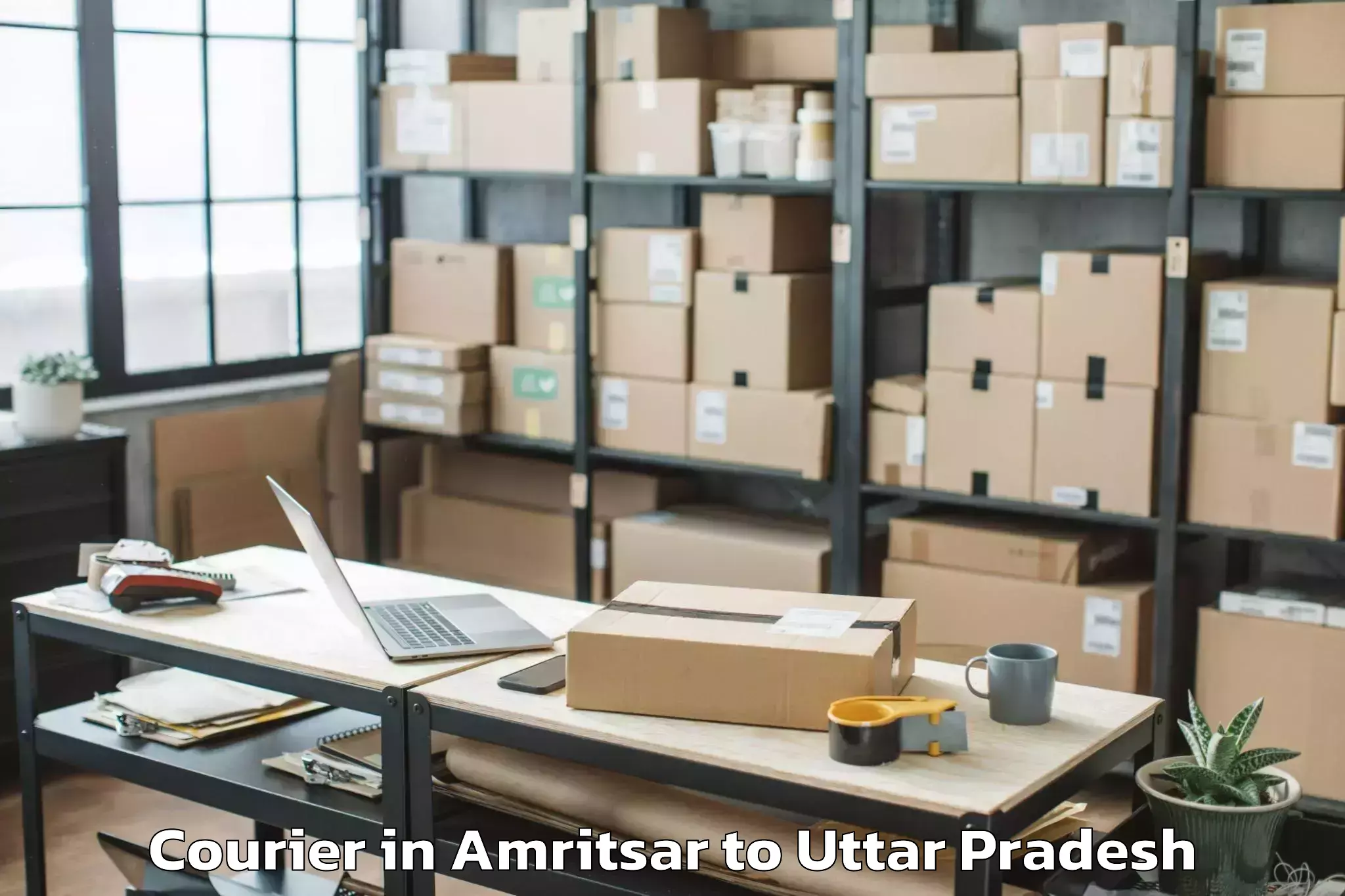 Leading Amritsar to Kurara Courier Provider